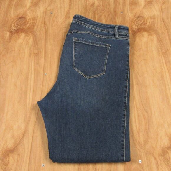 TORRID Denim Comfort Stretch Skinny Jeans Size 20R Mid Rise Medium Blue Wash - Picture 3 of 11